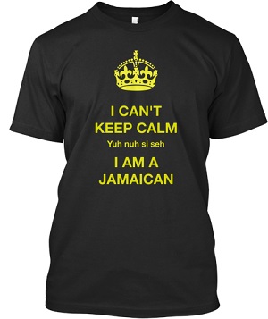 Keep Calm Jamaican t-shirt for men