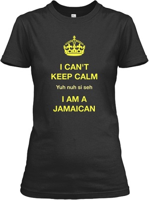 Keep Calm Jamaican t-shirt for Women